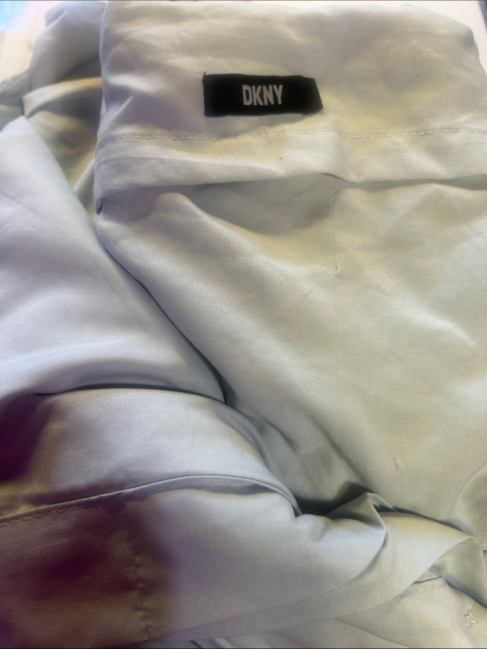 DKNY Pale Dove Grey Queen size Bedding Bundle